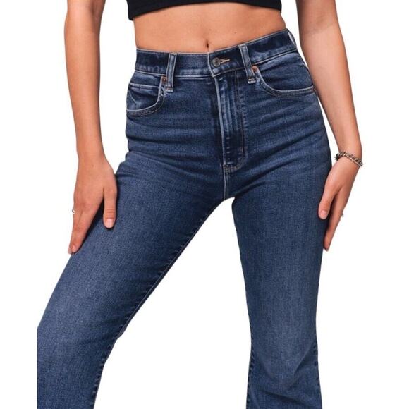 Abercrombie & Fitch Blue Flare Jeans - Picture 4 of 16
